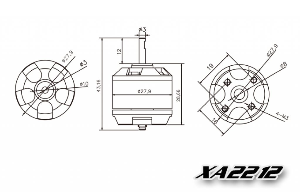  EMAX XA2212 980Kv / 1400Kv Motor
