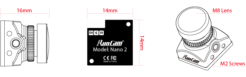 Câmara RunCam Nano 2 -BL- L-21