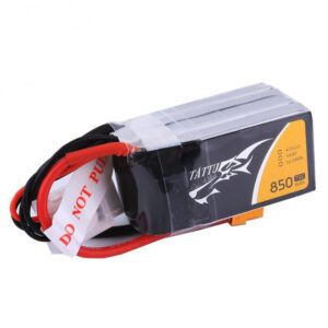 Batería Tattu 4S 850mAh 14.8V 75C Lipo con XT30/XT60