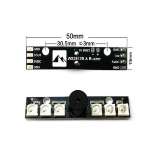 LED + Zumbador incorporado Matek ( 6 pcs LED WS2812B y 1pc 5V zumbador)