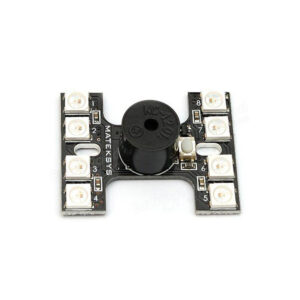 Luz trasera tipo H con 8 * WS2812B LED y zumbador ruidoso