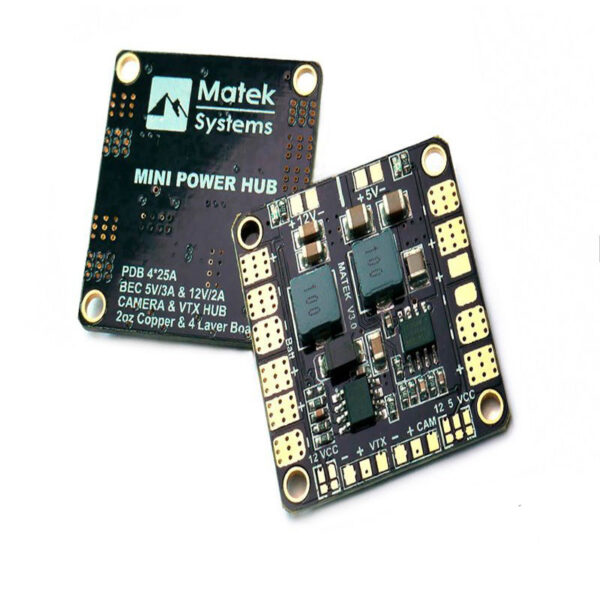 Matek Mini Power Hub con BEC 5 voltios y 12 voltios