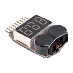 Probador baja tensión de Batería con Zumbador, 3.7 - 30 V  1-8 Lipo/Li-in