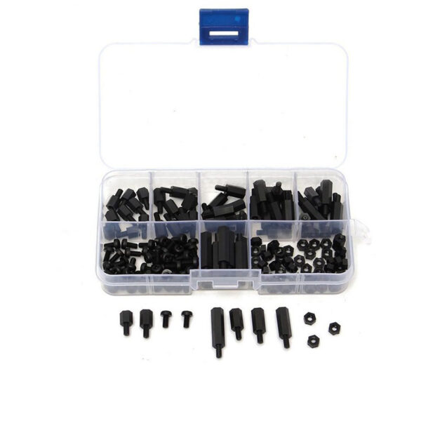 Distanzsäulen/Schrauben/Nylonmuttern M3 Kit (180 Stk. oder 300 Stk.)