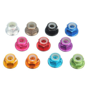 Tuercas autoblocantes M3 de Aluminio de varios colores y rosca derechas (10 piezas)