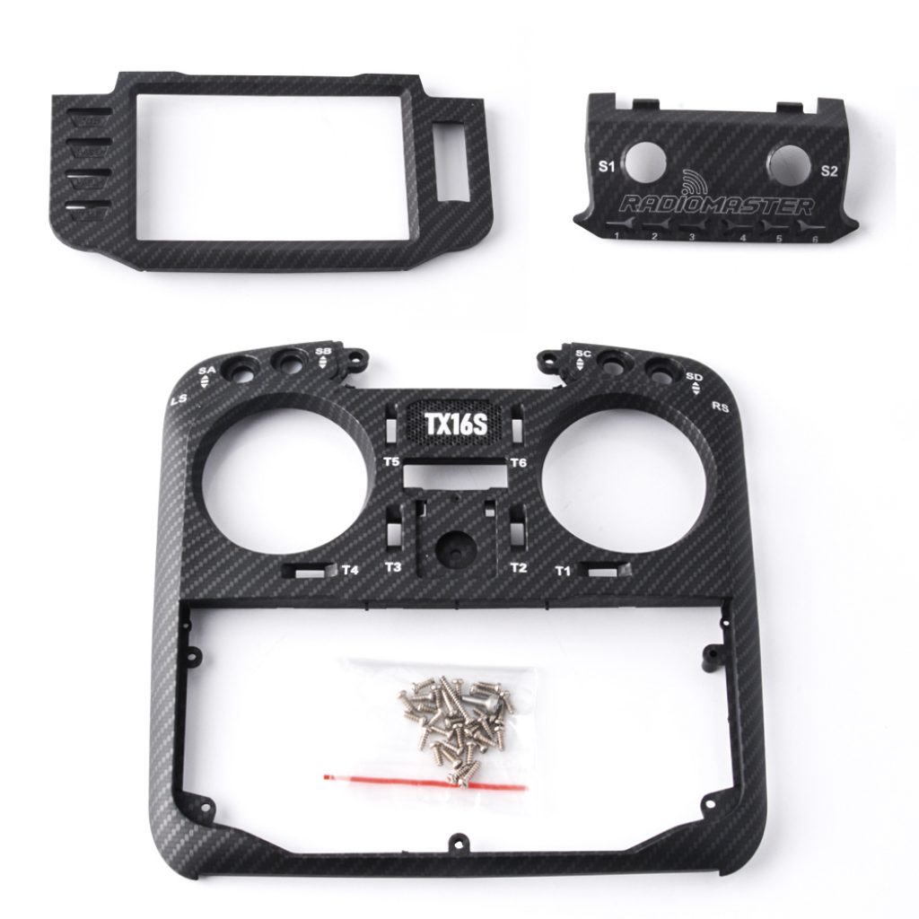 comprar mas barato Carcasa delantera de repuesto RADIOMASTER TX16S Fibra de carbono